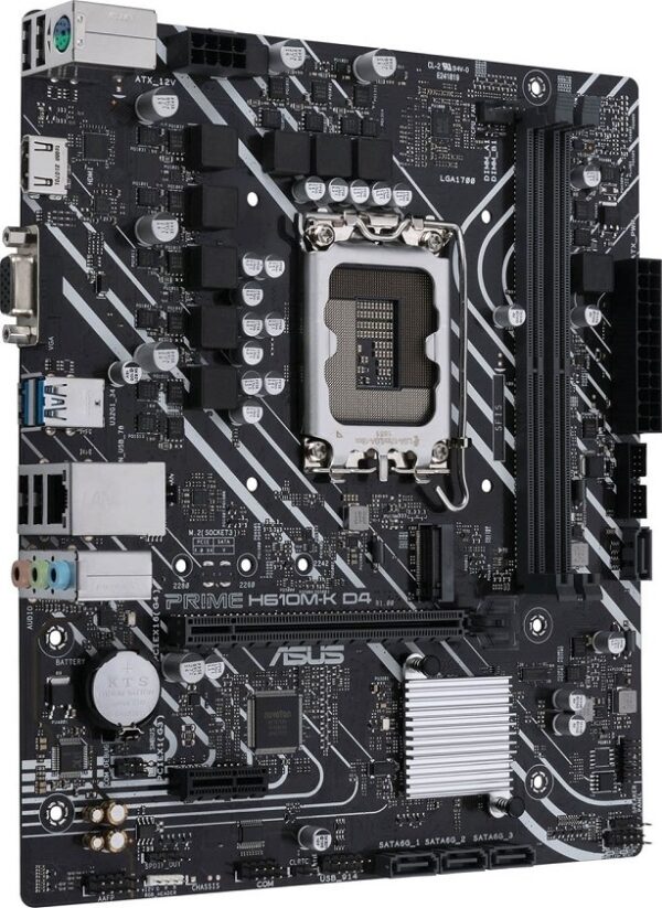 Asus Prime H610M-K D4 LGA 1700 DDR4 Micro ATX Motherboard