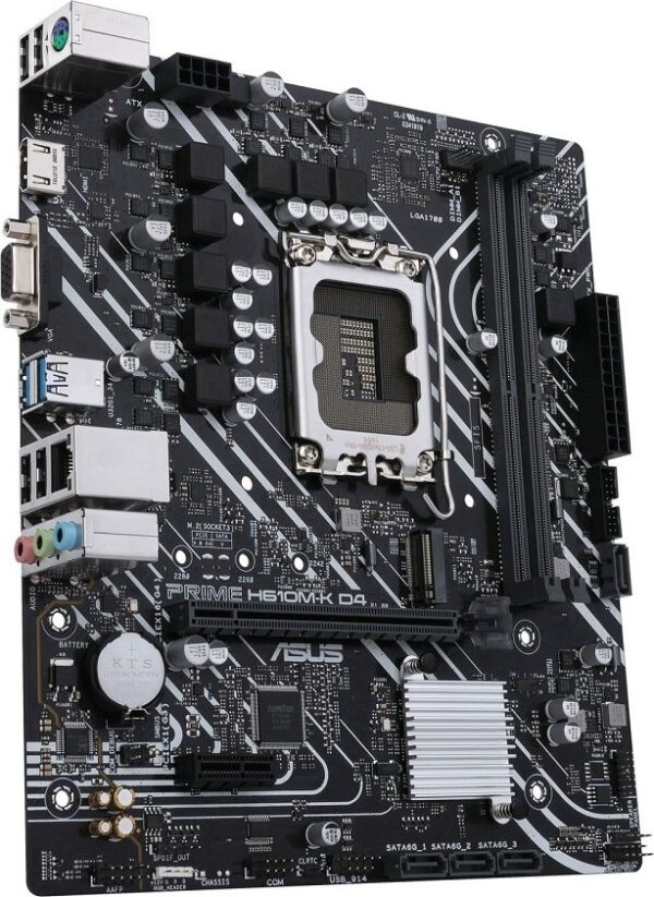 Asus Prime H610M-K D4 LGA 1700 DDR4 Micro ATX Motherboard