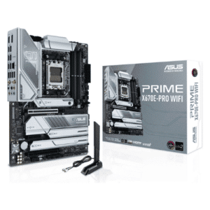 Asus Prime X670E-Pro Wifi DDR5 ATX Motherboard, Socket AM5, AMD X670 Chipset, Realtek 2.5Gb Ethernet, LAN Guard, Wi-Fi 6E, Bluetooth v5.2, Max 128GB Memory, PCIe 5.0 | 90MB1BL0-M0EAY0