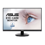 Asus VA24DQ 23.8'' FHD IPS Eye Care Monitor, 75Hz Refresh Rate, 5ms Response Time, Adaptive-Sync/FreeSync, Low Blue Light, Flicker Free, Wall Mountable, HDMI, Displayport | 90LM054P-B01370