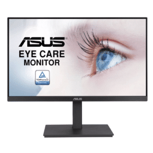 ASUS VA27EQSB 27" FHD IPS Eye Care Monitor, Frameless Design, 75Hz Refresh Rate, 5ms Response Time, Adaptive-Sync, 2x 2W Speakers, Low Blue Light, Flicker Free, 2x USB 3.2 Gen 1, Black | VA27EQSB