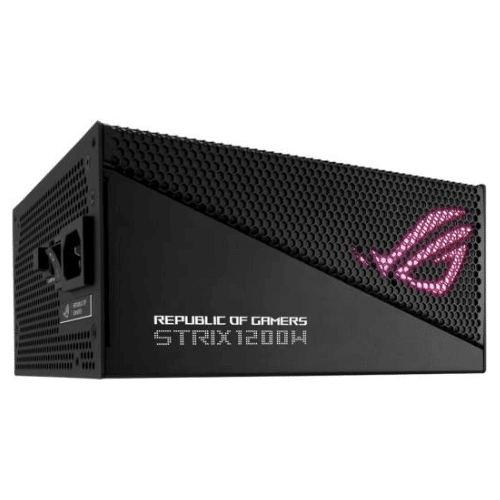 ASUS ROG STRIX 1200W Aura Edition Full Modular Power Supply, 80 PLUS Gold, ATX12V, 135mm Axial Tech Fan, Dual Ball Fan Bearings, Aluminum Case, Aura Sync, Black | 90YE00P0-B0NA00