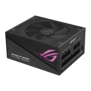 ROG STRIX 850W Aura Edition ATX Power Supply Unit, 80 PLUS Gold Certification, Full Modular, 135mm Axial-tech Fan, 0dB Technology, PCIe Gen 5.0, ARGB Lighting, Black | 90YE00P2-B0NA00