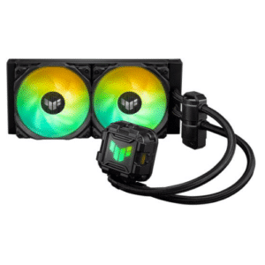 Asus TUF Gaming LC II 240 ARGB Liquid Cooler With Aura Sync, 240MM Radiator, 2*120MM TUF ARGB Fans, Reinforced 400MM Tubing, Decoupled Low-Noise Pump With Cover, Black | 90RC00U1-M0UAY0