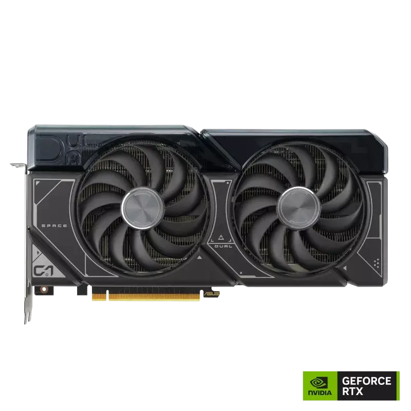 ASUS Dual GeForce RTX™ 4070 Ti SUPER OC Edition 16GB GDDR6X with two powerful Axial-tech fans and a 2.56-slot design for broad compatibility