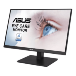 ASUS VA24EQSB 24" FHD IPS Eye Care Monitor, Frameless Design, 75Hz Refresh Rate, 5ms Response Time, Adaptive-Sync, 2x 2W Speakers, Low Blue Light, Flicker Free, 2x USB 3.2 Gen 1, Black | VA24EQSB