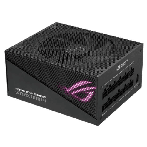 Asus ROG STRIX 1000W Aura Edition ATX Power Supply Unit, 80 PLUS Gold Certifications, Full Modular, 135mm Axial-tech Fan, 0dB Technology, PCIe Gen 5.0, ARGB Lighting, Black | 90YE00P1-B0NA00