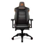 COUGAR ARMOR EVO 4-way Lumbar Support Gaming Chair, Breathable Premium PVC Leather, Full Steel Frame, 4D Adjustable Armrest, Class 4 Gas Lift Cylinder, Extra-Size Wheels, Black-Orange | 3MEVOORB.0001