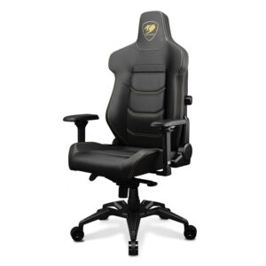 COUGAR ARMOR EVO ROYAL 4-way Lumbar Support Gaming Chair, Breathable Premium PVC Leather, Full Steel Frame, 4D Adjustable Armrest, Class 4 Gas Lift Cylinder, Extra-Size Wheels, Black | 3MEVOGLB.0001