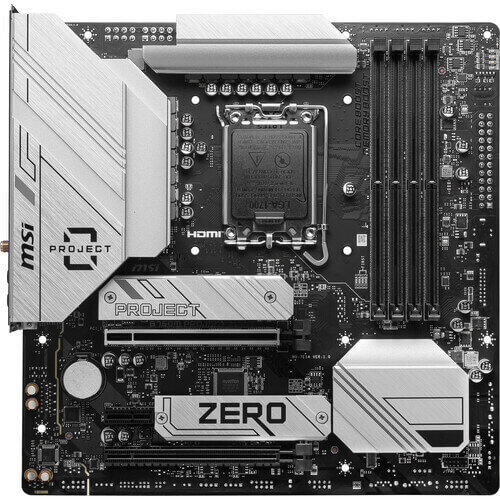 MSI B760M MSI PROJECT ZERO LGA 1700 mATX Motherboard