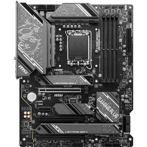 MSI Z790 GAMING PLUS WIFI ATX LGA 1700 Motherboard - Black | 911-7E06-061