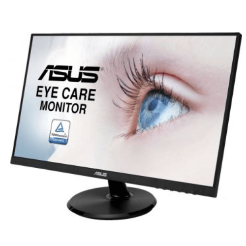 Asus VA24DQ 23.8'' FHD IPS Eye Care Monitor, 75Hz Refresh Rate, 5ms Response Time, Adaptive-Sync/FreeSync, Low Blue Light, Flicker Free, Wall Mountable, HDMI, Displayport | 90LM054P-B01370