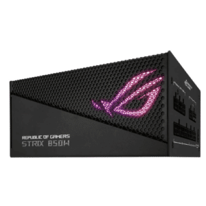 ROG STRIX 850W Aura Edition ATX Power Supply Unit, 80 PLUS Gold Certification, Full Modular, 135mm Axial-tech Fan, 0dB Technology, PCIe Gen 5.0, ARGB Lighting, Black | 90YE00P2-B0NA00