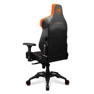 COUGAR ARMOR EVO 4-way Lumbar Support Gaming Chair, Breathable Premium PVC Leather, Full Steel Frame, 4D Adjustable Armrest, Class 4 Gas Lift Cylinder, Extra-Size Wheels, Black-Orange | 3MEVOORB.0001