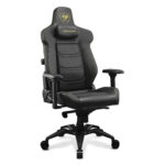 COUGAR ARMOR EVO ROYAL 4-way Lumbar Support Gaming Chair, Breathable Premium PVC Leather, Full Steel Frame, 4D Adjustable Armrest, Class 4 Gas Lift Cylinder, Extra-Size Wheels, Black | 3MEVOGLB.0001