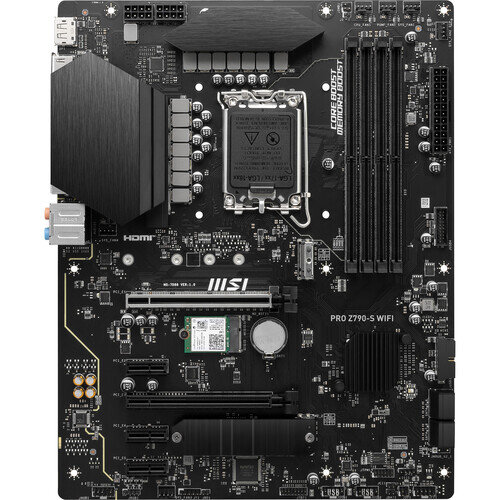 MSI PRO Z790-S WIFI DDR5 ATX LGA 1700 Motherboard - Black | 911-7D88-001