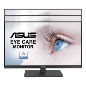 ASUS VA24EQSB 24" FHD IPS Eye Care Monitor, Frameless Design, 75Hz Refresh Rate, 5ms Response Time, Adaptive-Sync, 2x 2W Speakers, Low Blue Light, Flicker Free, 2x USB 3.2 Gen 1, Black | VA24EQSB