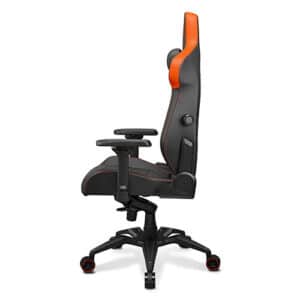 COUGAR ARMOR EVO 4-way Lumbar Support Gaming Chair, Breathable Premium PVC Leather, Full Steel Frame, 4D Adjustable Armrest, Class 4 Gas Lift Cylinder, Extra-Size Wheels, Black-Orange | 3MEVOORB.0001