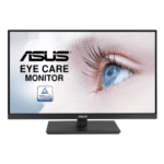 ASUS VA27EQSB 27" FHD IPS Eye Care Monitor, Frameless Design, 75Hz Refresh Rate, 5ms Response Time, Adaptive-Sync, 2x 2W Speakers, Low Blue Light, Flicker Free, 2x USB 3.2 Gen 1, Black | VA27EQSB