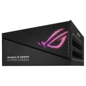 ASUS ROG STRIX 1200W Aura Edition Full Modular Power Supply, 80 PLUS Gold, ATX12V, 135mm Axial Tech Fan, Dual Ball Fan Bearings, Aluminum Case, Aura Sync, Black | 90YE00P0-B0NA00