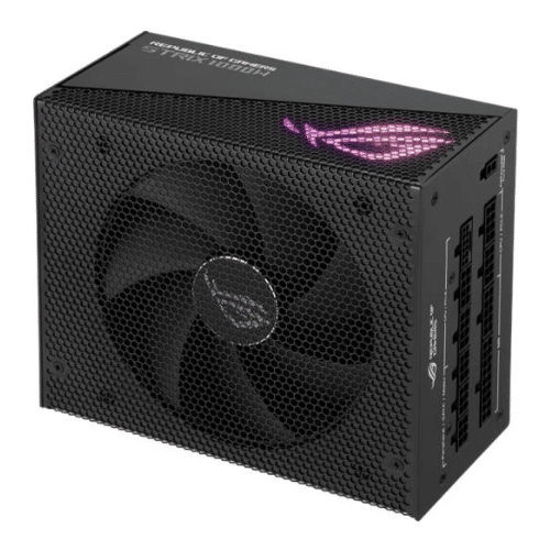 Asus ROG STRIX 1000W Aura Edition ATX Power Supply Unit, 80 PLUS Gold Certifications, Full Modular, 135mm Axial-tech Fan, 0dB Technology, PCIe Gen 5.0, ARGB Lighting, Black | 90YE00P1-B0NA00