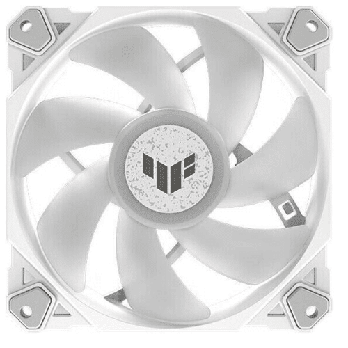 Asus TUF Gaming TF120 ARGB Case Fan, Aura Sync Compatibility, 12cm Fan Diameter, 1900RPM Max Rotation Speed, 76 CFM Max Airflow, 29 dB Noise Level, White Edition, Triple Pack | 90DA0033-B09030