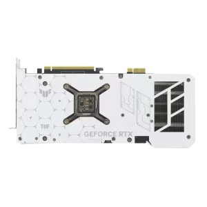 ASUS TUF Gaming GeForce RTX™ 4070 Ti SUPER BTF White OC Edition 16GB GDDR6X with DLSS3, innovative Graphics Card High-Power (GC-HPWR) Gold Finger, and enhanced durability.