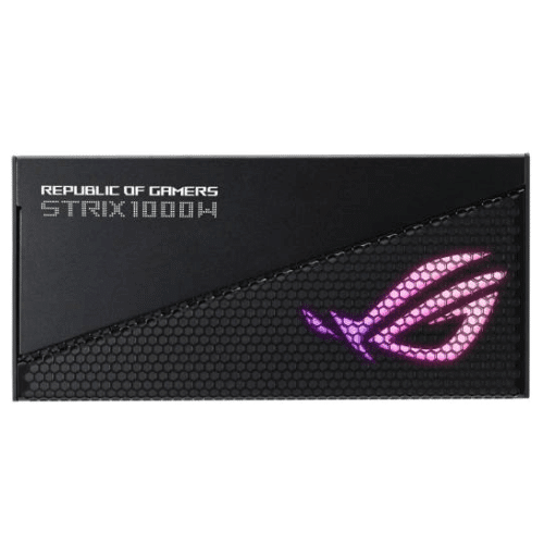 Asus ROG STRIX 1000W Aura Edition ATX Power Supply Unit, 80 PLUS Gold Certifications, Full Modular, 135mm Axial-tech Fan, 0dB Technology, PCIe Gen 5.0, ARGB Lighting, Black | 90YE00P1-B0NA00