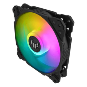 Asus Tuf Gaming TF120 ARGB Case Fan, Aura Sync Compatibility, 12cm Fan Diameter, 1900RPM Max Rotation Speed, 76 cfm Max Airflow, 29 dB Noise Level, Black Edition, Single Pack | 90DA0030-B09000