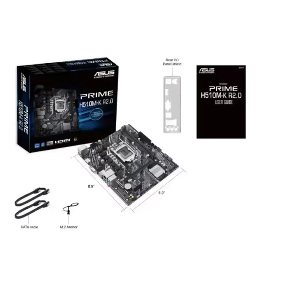 ASUS MB Sc LGA1200 PRIME H510M-K R2.0, Intel H470, 2xDDR4, 1xVGA, 1xHDMI, mATX