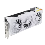 ASUS TUF Gaming GeForce RTX™ 4070 Ti SUPER BTF White OC Edition 16GB GDDR6X with DLSS3, innovative Graphics Card High-Power (GC-HPWR) Gold Finger, and enhanced durability.