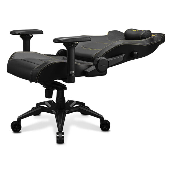 COUGAR ARMOR EVO ROYAL 4-way Lumbar Support Gaming Chair, Breathable Premium PVC Leather, Full Steel Frame, 4D Adjustable Armrest, Class 4 Gas Lift Cylinder, Extra-Size Wheels, Black | 3MEVOGLB.0001