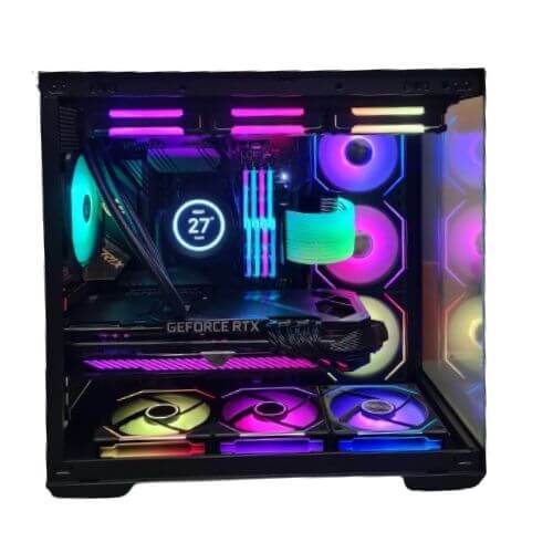 Thunderbolt Xtreme Gaming PC Intel Core I7 - 14700k, 20 Cores 28 Threads, NVIDIA RTX 4070TI STRIX 12GB OC, 64GB DDR5 RAM 6000MHz, 1TB SSD Gen 4, 850W 80 PLUS Gold PSU, 360mm Liquid Cooler, Wi-Fi + BT