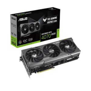 ASUS TUF Gaming GeForce RTX™ 4070 SUPER 12GB GDDR6X OC Edition with DLSS 3, lower temps, and enhanced durability