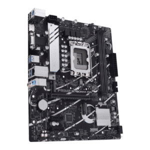 ASUS PRIME B760M-K D4 LGA 1700 Micro-ATX Motherboard, 2xDDR4 DIMM, Max 64GB Memory, PCIe 4.0 x16, Realtek 2.5Gb Ethernet, HDMI, VGA, USB 3.2 Gen 1, Aura Sync | 90MB1DS0-M0EAY0