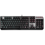 MSI Vigor GK50 Low Profile Gaming Keyboard, Backlit RGB LED, Kailh Low Profile Mechanical Switches, English Keyboard, Aluminum | S11-04US254-GA7 / S11-04AR213-GA7