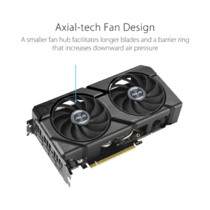 ASUS Dual GeForce RTX™ 4070 SUPER EVO OC Edition 12GB GDDR6X with two powerful Axial-tech fans and a 2.5-slot design for broad compatibility