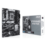 ASUS Prime B760-PLUS, an Intel® B760 LGA 1700 ATX motherboard with PCIe 5.0, three PCIe 4.0 M.2 slots, DDR5, Realtek 2.5Gb Ethernet, DisplayPort, VGA, HDMI™, SATA 6 Gbps, USB 3.2 Gen 2x2 Type-C®, front USB 3.2 Gen 1 Type-C®, Thunderbolt™ (USB4®) support, Aura Sync