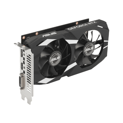 ASUS Dual NVIDIA GeForce RTX 3050 6GB OC Edition Gaming Graphics Card - PCIe 4.0, 6GB GDDR6 Memory, HDMI 2.1, DisplayPort 1.4a, 2-Slot Design, Axial-tech Fan Design, 0dB Technology, Steel Bracket