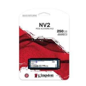 Kingston NV2 250GB M.2 2280 NVMe Internal SSD, Up to 3000MB/s Read / 1300MB/s Write Speed, Gen 4x4 NVMe PCIe Performance, 2.17G Vibration Operating | SNV2S/250G