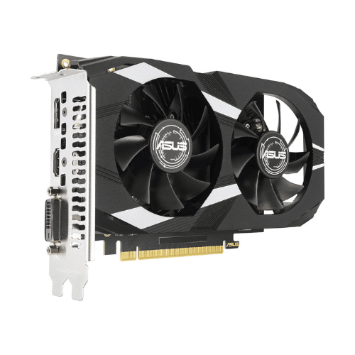 ASUS Dual NVIDIA GeForce RTX 3050 6GB OC Edition Gaming Graphics Card - PCIe 4.0, 6GB GDDR6 Memory, HDMI 2.1, DisplayPort 1.4a, 2-Slot Design, Axial-tech Fan Design, 0dB Technology, Steel Bracket