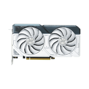 ASUS Dual GeForce RTX™ 4060 Ti White OC Edition 8GB GDDR6 with two powerful Axial-tech fans and a 2.5-slot design for broad compatibility