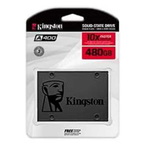 Kingston 480GB A400 SATA3 2.5 Inch Internal SSD Upto 500MB/s Read, 450MB/s Write