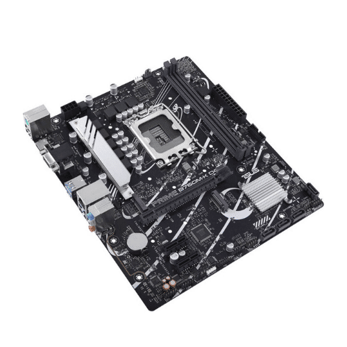 ASUS PRIME B760M-K D4 LGA 1700 Micro-ATX Motherboard, 2xDDR4 DIMM, Max 64GB Memory, PCIe 4.0 x16, Realtek 2.5Gb Ethernet, HDMI, VGA, USB 3.2 Gen 1, Aura Sync | 90MB1DS0-M0EAY0