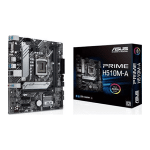 Asus Prime H510M - A Intel H510 Chipset, LGA 1200, Max Memory 64GB, 2DDR4 (Dual Channel), 1 x DisplayPort 1.4, 1 x D-Sub, 1 x HDMI™ 2.0, ATX Motherboard | 90MB17C0-M0EAY0