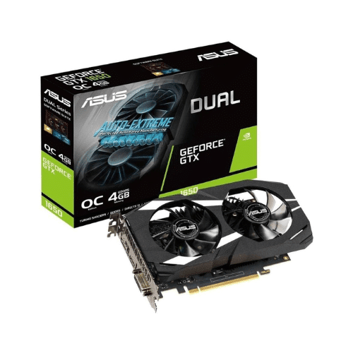 ASUS GeForce GTX 1650 Overclocked 4GB Dual-Fan Edition VR Ready HDMI DP 1.4 DVI Graphics Card