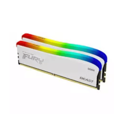 Kingston FURY Beast White/DDR4/32GB/3200MHz/CL16/2x16GB/RGB/White