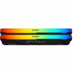 Kingston Fury Beast RGB 16GB 3600MT/s DDR4 CL17 DIMM (Kit of 2) Computer Memory KF436C17BB2AK2/16