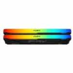 Kingston Fury Beast RGB 64GB (2x 32GB) DDR4 Desktop Memory Kit, 3600 MT/s Memory Speed, CL18 CAS Latency, 288-Pin Kit, AMD Ryzen Ready, Intel XMP Certified, Black | KF436C18BB2AK2-64