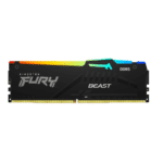 Kingston Fury Beast 32GB (2x16 GB Kit) DDR5 Desktop Memory, 6000MT/s Speed, CL36 DIMM C-Latency, Intel XMP 3.0 and AMD EXPO, Infrared Sync Technology, Overclocking Stability, Black | KF560C36BBEAK2-32